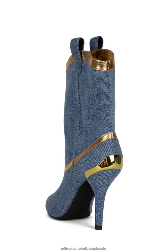 EL-PASO Women Blue Denim Gold PLRNJH283 Jeffrey Campbell The Denim Reboot