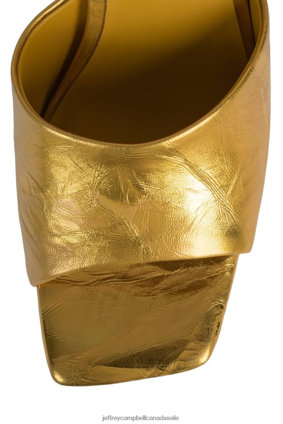 GOING-GLAM Women Gold Metallic Crinkle PLRNJH274 Jeffrey Campbell The Denim Reboot