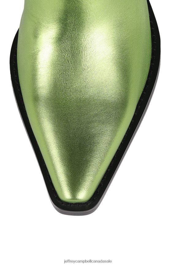 DAGGET Women Green Metallic PLRNJH907 Jeffrey Campbell Western Boots