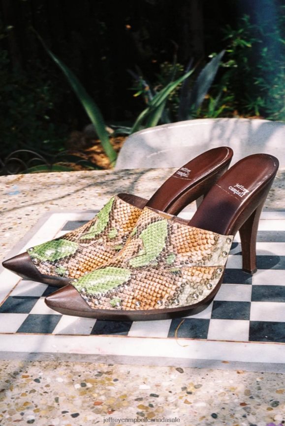 JAYDE Women Green Snake PLRNJH909 Jeffrey Campbell Western Boots