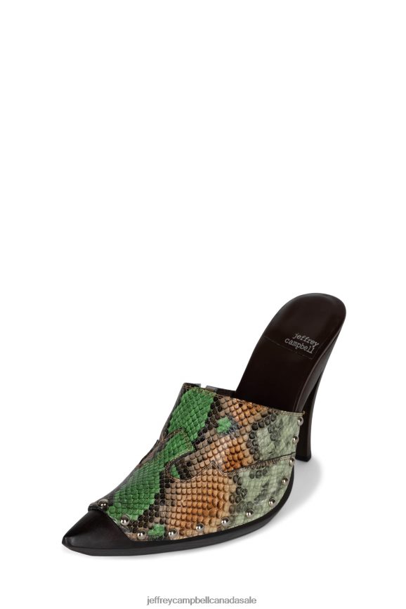 JAYDE Women Green Snake PLRNJH909 Jeffrey Campbell Western Boots