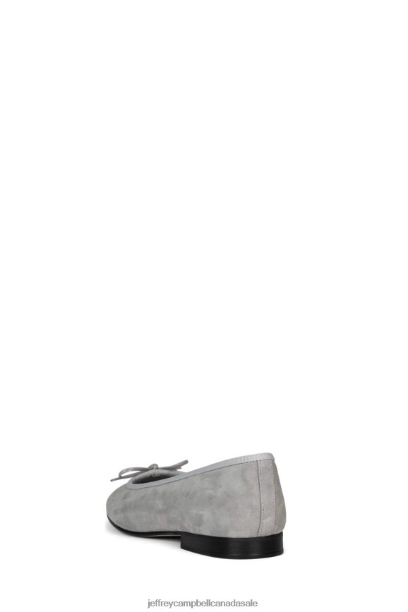ARABESQUE Women Grey Suede Combo PLRNJH190 Jeffrey Campbell Ballet Flats