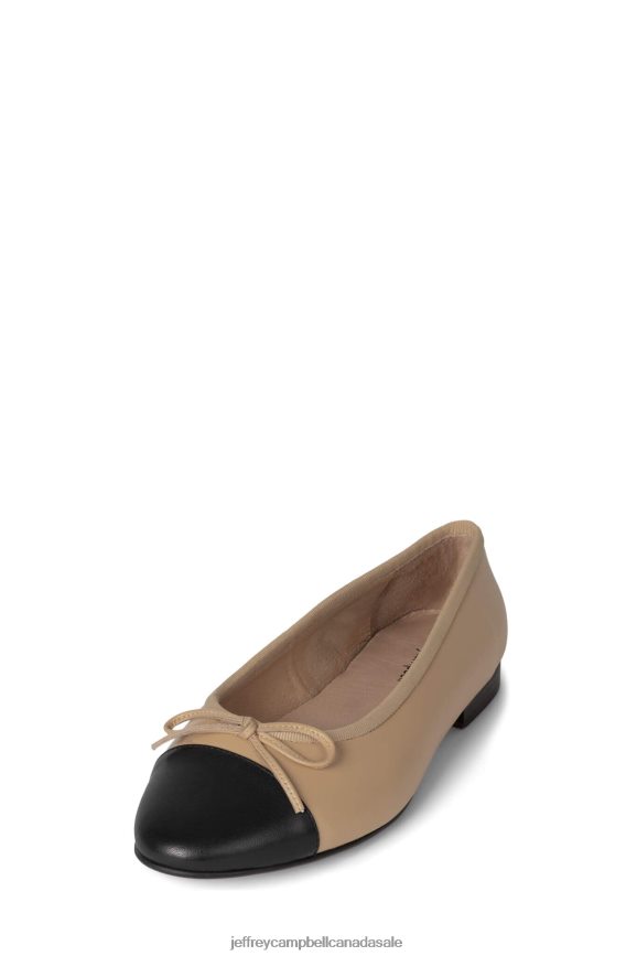 ARABESQUE Women Natural Black PLRNJH197 Jeffrey Campbell Ballet Flats