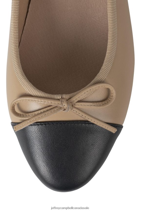 ARABESQUE Women Natural Black PLRNJH197 Jeffrey Campbell Ballet Flats