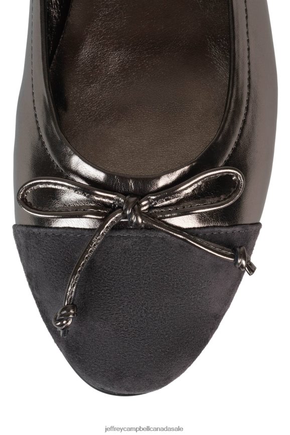 ARABESQUE Women Pewter Combo PLRNJH195 Jeffrey Campbell Ballet Flats