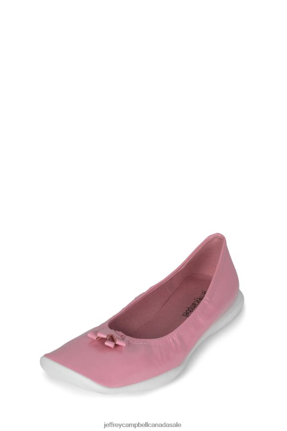 BALLERINA Women Pink Crinkle Patent PLRNJH187 Jeffrey Campbell Ballet Flats