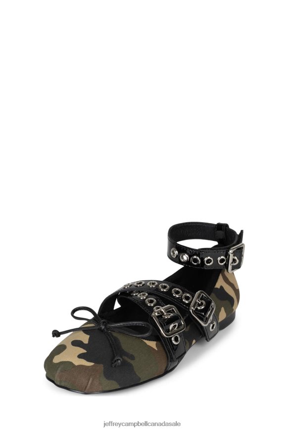 CHOREO Women Khaki Camo Black PLRNJH212 Jeffrey Campbell Ballet Flats
