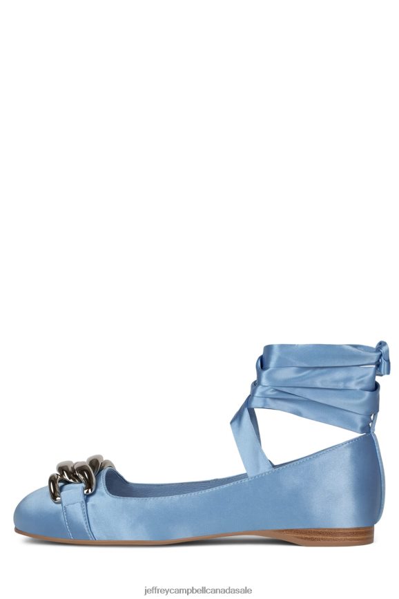 ONEGIN Women Light Blue Satin PLRNJH188 Jeffrey Campbell Ballet Flats