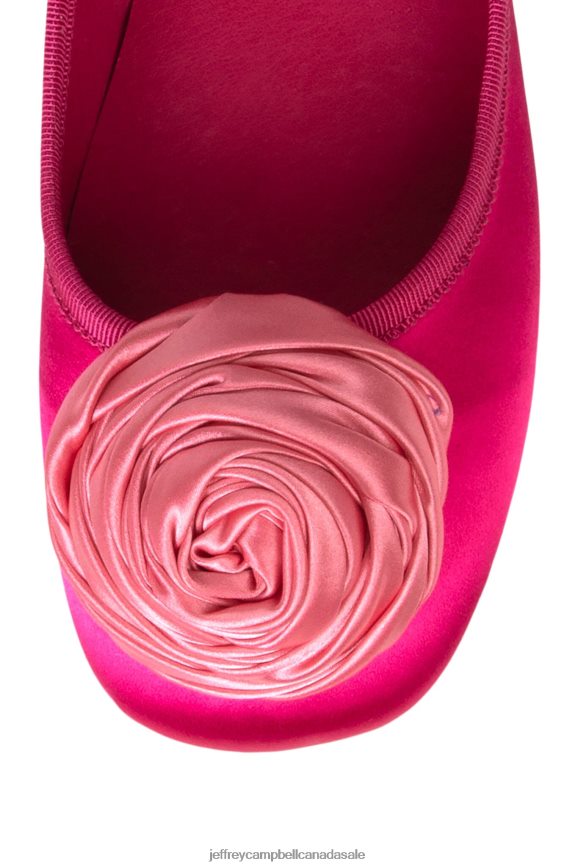 ROSETTA Women Pink Satin Combo PLRNJH205 Jeffrey Campbell Ballet Flats