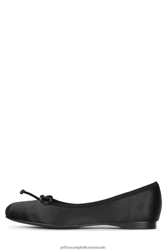 TUTU Women Black Satin PLRNJH46 Jeffrey Campbell Ballet Flats