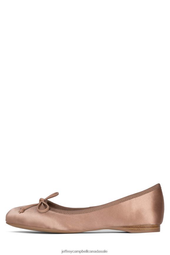 TUTU Women Dark Natural Satin PLRNJH45 Jeffrey Campbell Ballet Flats