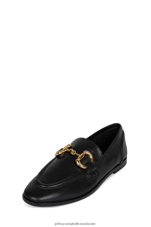 VELVITEEN Women Black Gold PLRNJH1773 Jeffrey Campbell Loafer & Oxford