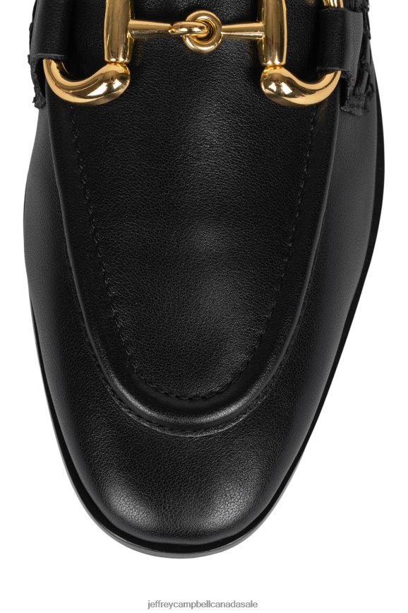 VELVITEEN Women Black Gold PLRNJH1773 Jeffrey Campbell Loafer & Oxford