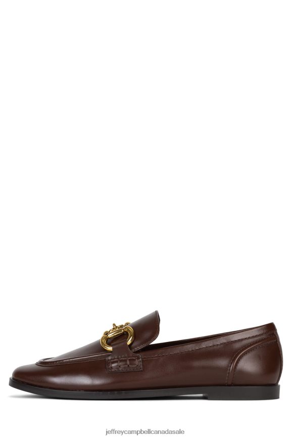 VELVITEEN Women Brown Gold PLRNJH61 Jeffrey Campbell Loafer & Oxford