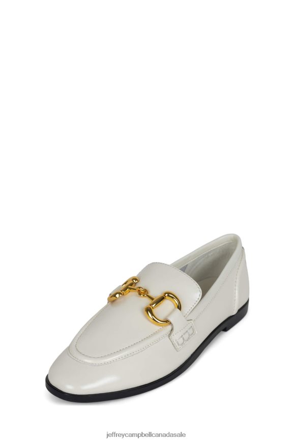 VELVITEEN Women Ivory Gold PLRNJH1772 Jeffrey Campbell Loafer & Oxford