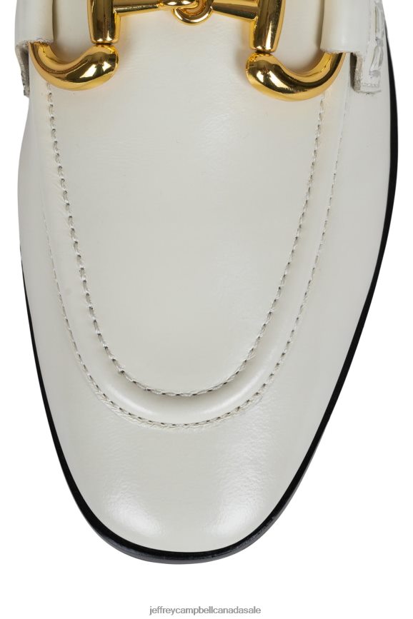 VELVITEEN Women Ivory Gold PLRNJH1772 Jeffrey Campbell Loafer & Oxford