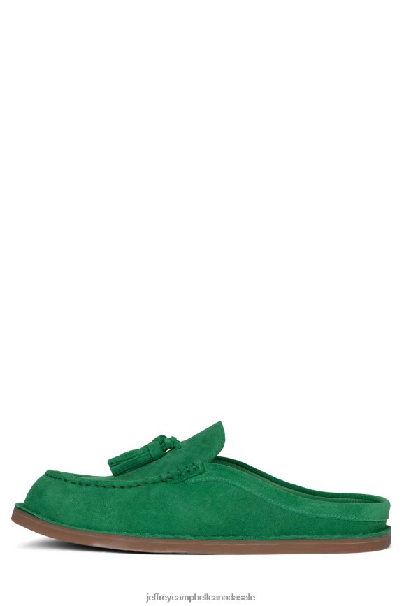 WRKATHOME Women Green Suede PLRNJH1766 Jeffrey Campbell Loafer & Oxford