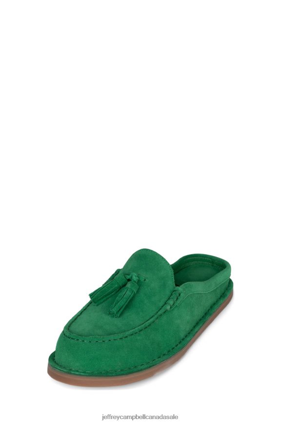 WRKATHOME Women Green Suede PLRNJH1766 Jeffrey Campbell Loafer & Oxford