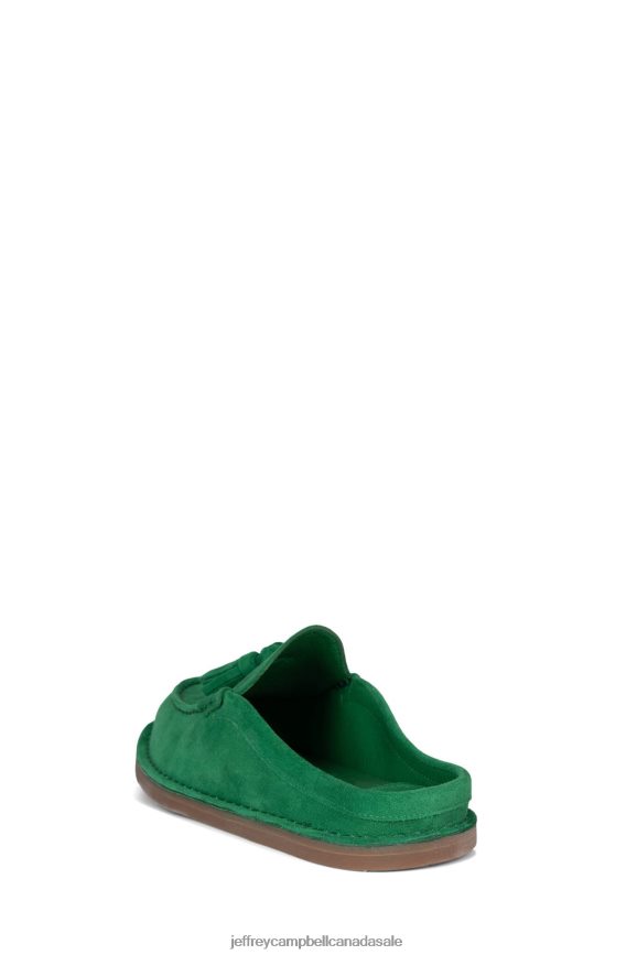 WRKATHOME Women Green Suede PLRNJH1766 Jeffrey Campbell Loafer & Oxford
