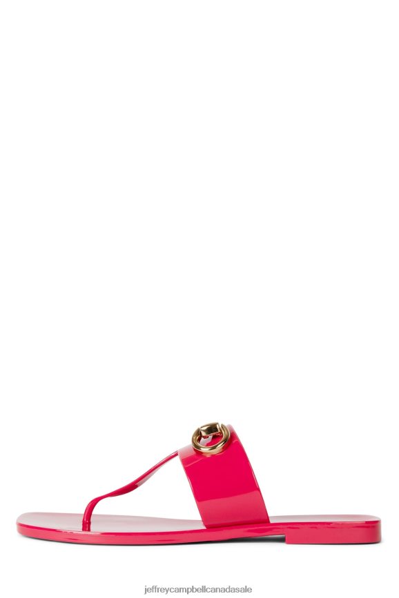 A-LIL-BIT Women Red Shiny PLRNJH138 Jeffrey Campbell Sandals