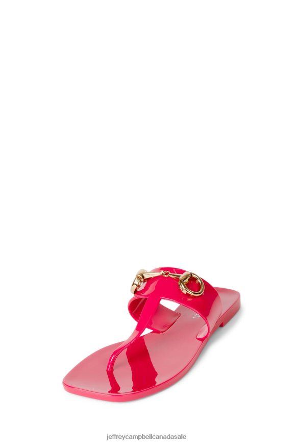 A-LIL-BIT Women Red Shiny PLRNJH138 Jeffrey Campbell Sandals