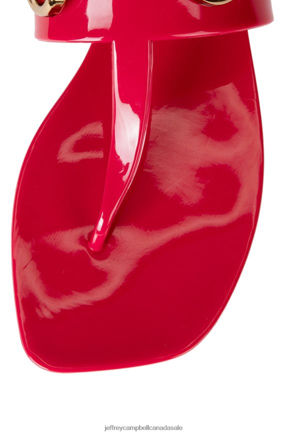 A-LIL-BIT Women Red Shiny PLRNJH138 Jeffrey Campbell Sandals