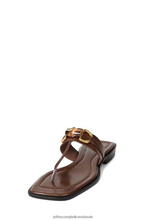 BORA-BORA Women Brown Gold PLRNJH1736 Jeffrey Campbell Sandals