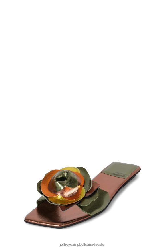 BOUQUET Women Green Bronze Multi PLRNJH1751 Jeffrey Campbell Sandals