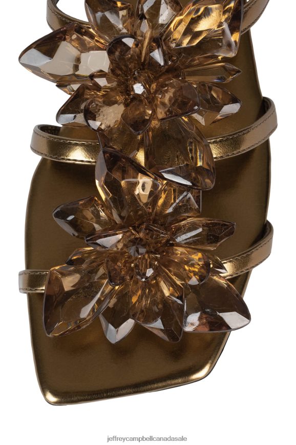 CRYSTALIZE Women Bronze Metallic PLRNJH1737 Jeffrey Campbell Sandals