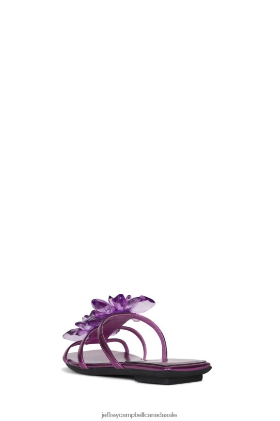 CRYSTALIZE Women Purple Metallic PLRNJH1738 Jeffrey Campbell Sandals