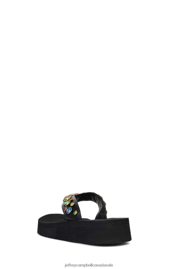 ICONICS Women Black Multi PLRNJH167 Jeffrey Campbell Sandals