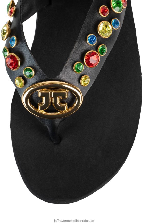 ICONICS Women Black Multi PLRNJH167 Jeffrey Campbell Sandals