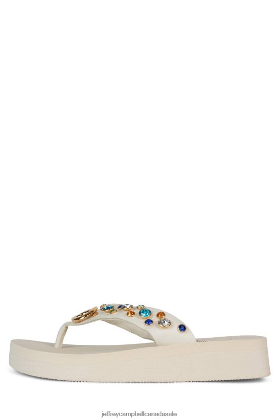 ICONICS Women Cream Multi PLRNJH170 Jeffrey Campbell Sandals