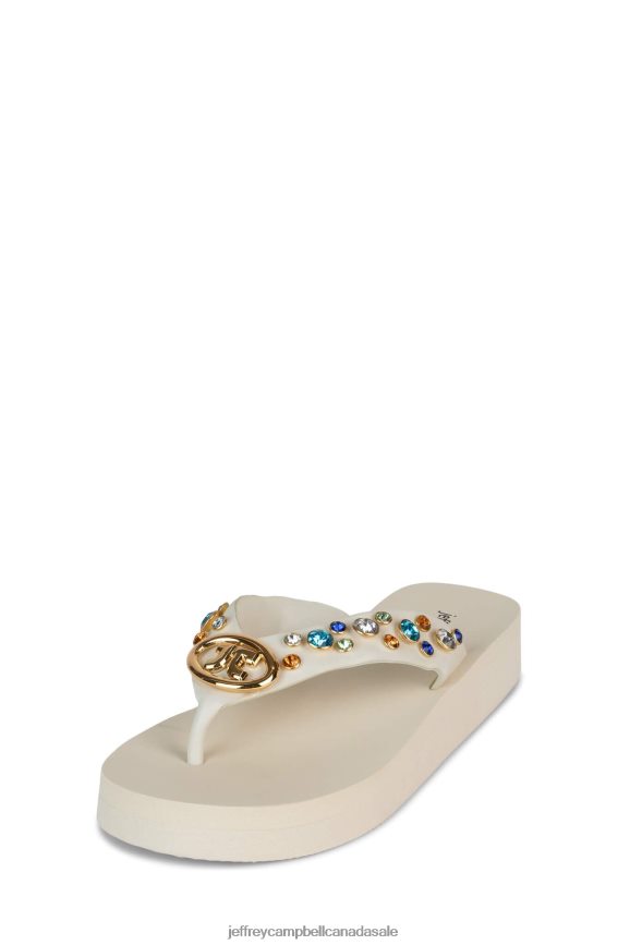 ICONICS Women Cream Multi PLRNJH170 Jeffrey Campbell Sandals