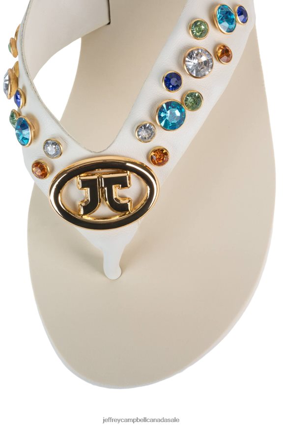 ICONICS Women Cream Multi PLRNJH170 Jeffrey Campbell Sandals