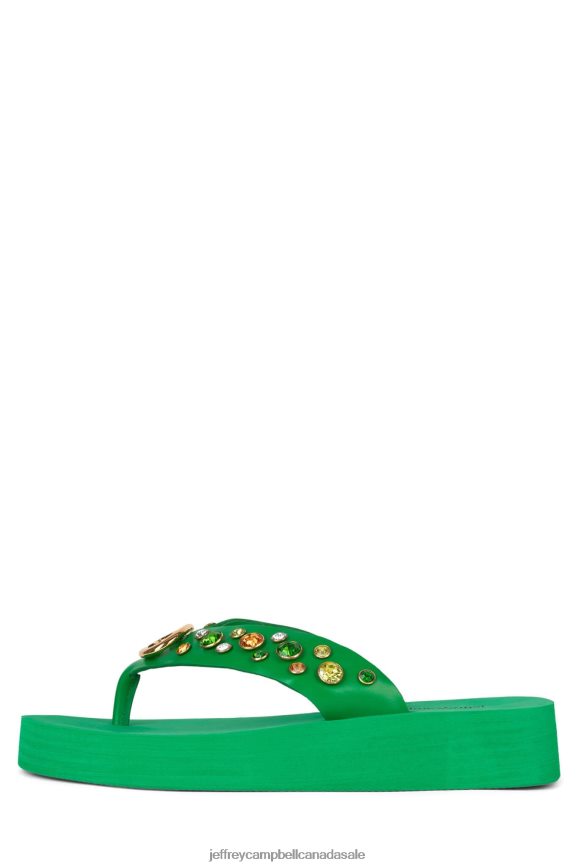 ICONICS Women Green Multi PLRNJH168 Jeffrey Campbell Sandals