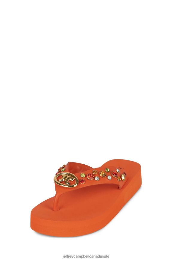 ICONICS Women Orange Multi PLRNJH165 Jeffrey Campbell Sandals