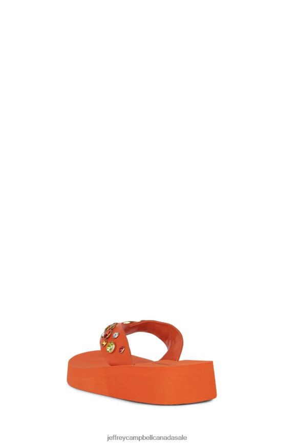 ICONICS Women Orange Multi PLRNJH165 Jeffrey Campbell Sandals