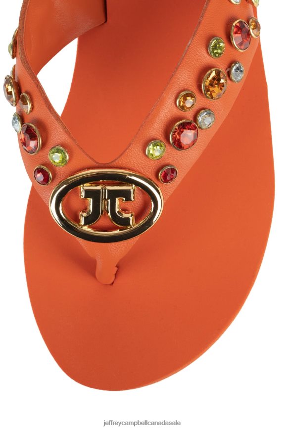 ICONICS Women Orange Multi PLRNJH165 Jeffrey Campbell Sandals