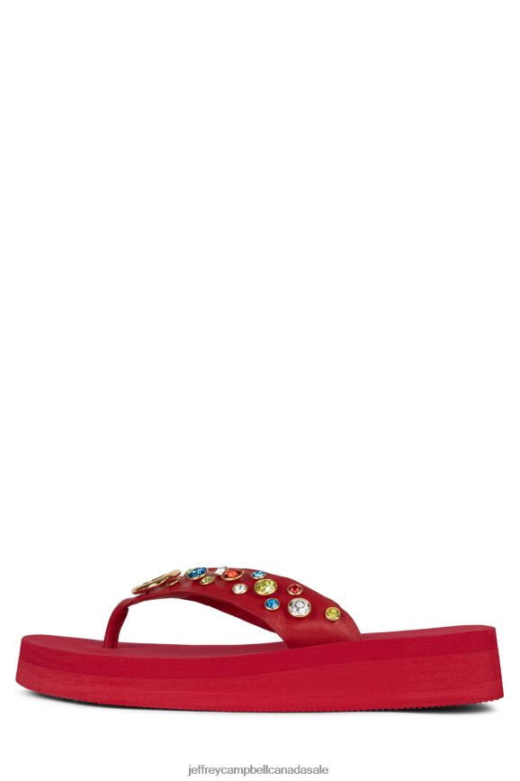 ICONICS Women Red Multi PLRNJH166 Jeffrey Campbell Sandals