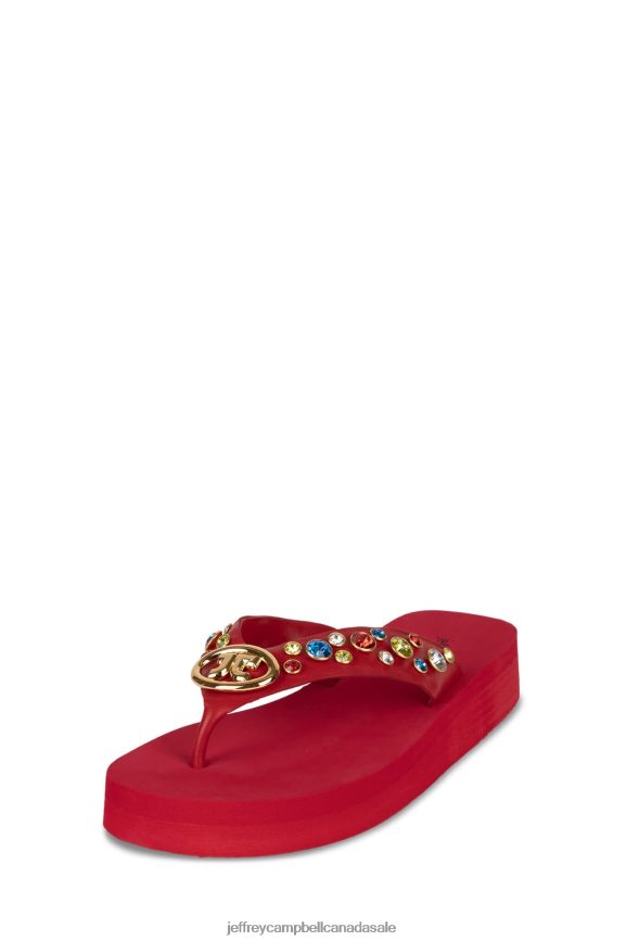 ICONICS Women Red Multi PLRNJH166 Jeffrey Campbell Sandals