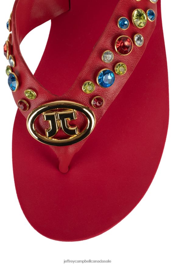 ICONICS Women Red Multi PLRNJH166 Jeffrey Campbell Sandals