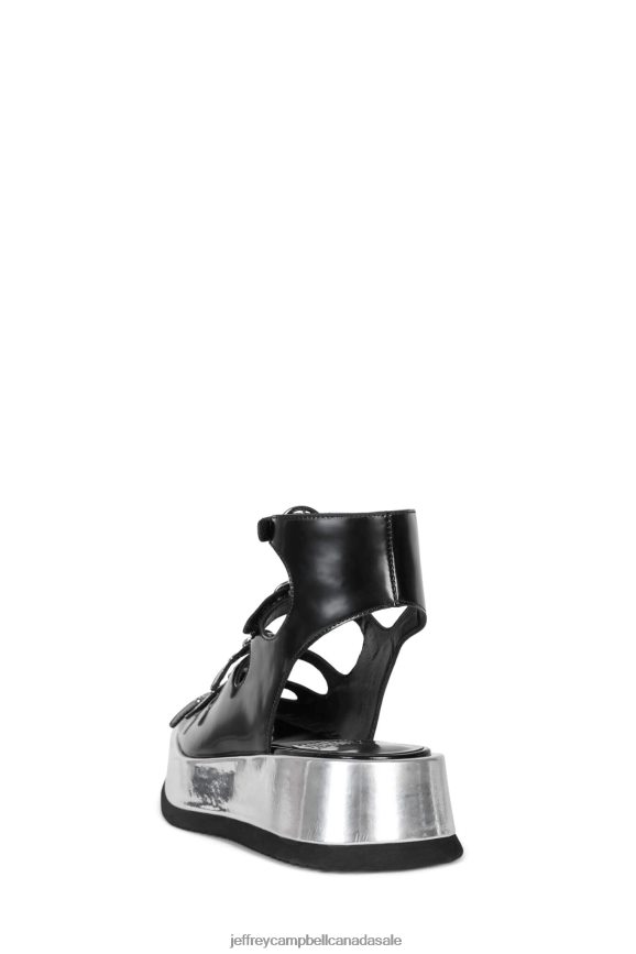 INFRARED Women Black Box Silver PLRNJH223 Jeffrey Campbell Sandals