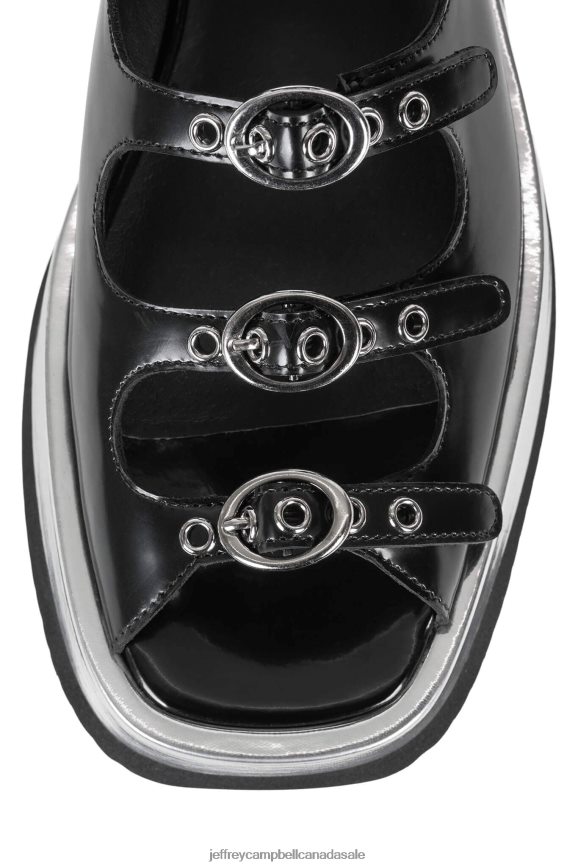 INFRARED Women Black Box Silver PLRNJH223 Jeffrey Campbell Sandals