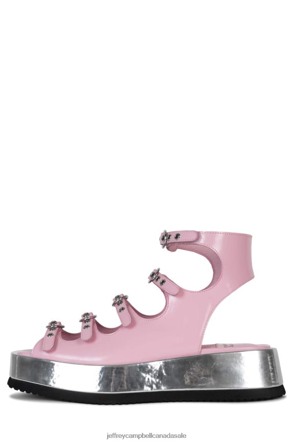 INFRARED Women Pink Box Silver PLRNJH221 Jeffrey Campbell Sandals