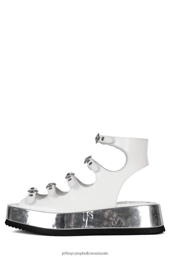 INFRARED Women White Box Silver PLRNJH222 Jeffrey Campbell Sandals