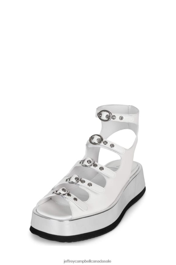 INFRARED Women White Box Silver PLRNJH222 Jeffrey Campbell Sandals