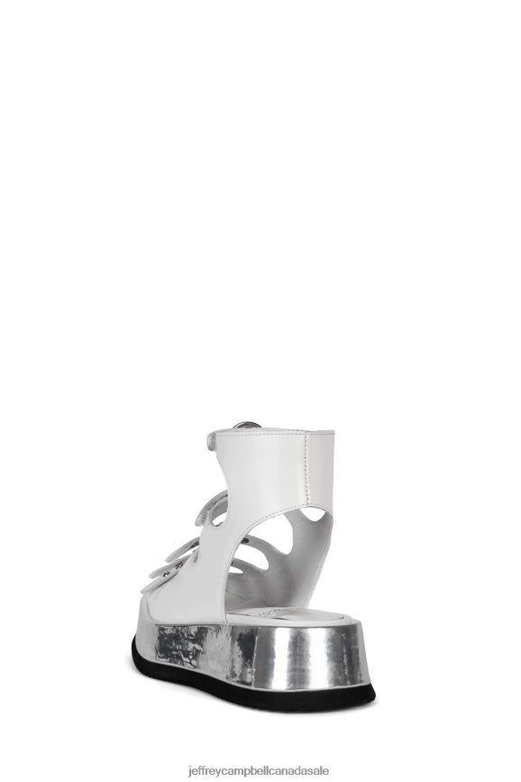 INFRARED Women White Box Silver PLRNJH222 Jeffrey Campbell Sandals
