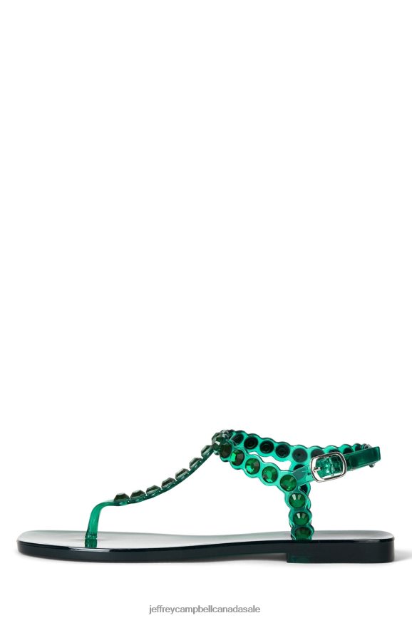 JEMMIN Women Dark Green Shiny PLRNJH162 Jeffrey Campbell Sandals