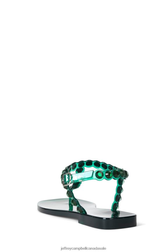 JEMMIN Women Dark Green Shiny PLRNJH162 Jeffrey Campbell Sandals